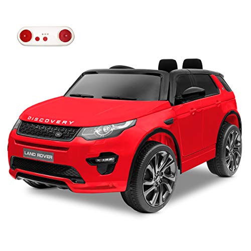 Playkin LAND ROVER DISCOVERY SPORT ROJO - Coche de bateria 12V niños 3-8 años oficial mando control remoto juguetes infantiles coches de bateria