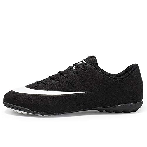 Principiante hombres niños botas de fútbol, ​​fg profesional / tf zapatos entrenamiento fútbol adolescente atletismo en pista cubierta las zapatillas deporte al aire libre for corte moldeado stud low