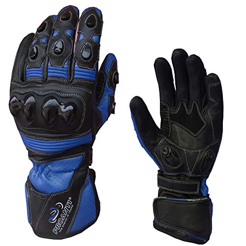 PROANTI Pro Race - Guantes de piel para moto