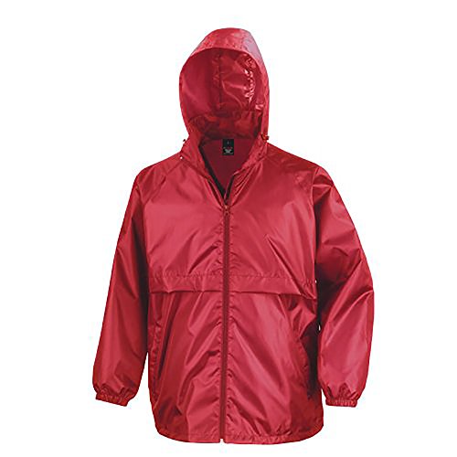 Result- Chaqueta Core Cortavientos e Impermeable para Hombre (S) (Rojo)