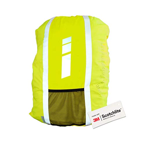 Salzmann 3M Cubierta de Mochila Reflectante | Alta Visibilidad, Impermeable | Equipada con 3M Scotchlite