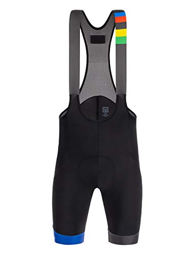 Santini UCI Beryl - Pantalón Corto para Hombre, Hombre, Pantalones Cortos, RE1075GITBERYL, Multicolor, M