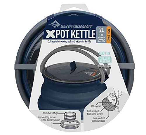 Sea to Summit X-Pot Kettle - Hervidor de agua para camping (2,2 L), color azul marino