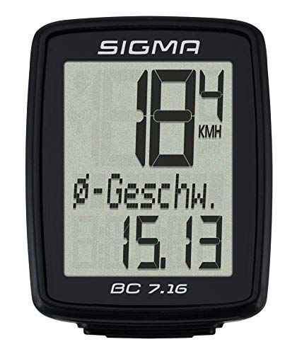 Sigma Sport 07160 Ciclocomputador, Unisex Adulto, Negro, Talla Única