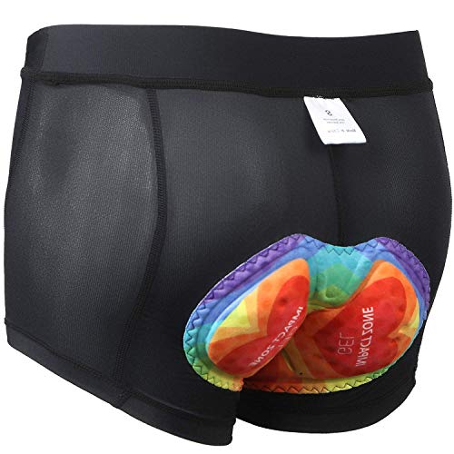 SKYSPER Pantalon Calzoncillos Ropa Interior Ciclismo para Mujer Culote Pantalones Cortos Deportivos Gel 3D Acolchada para MTB Ciclismo Bicicleta al Aire Libre Transpirable Secado Rápido