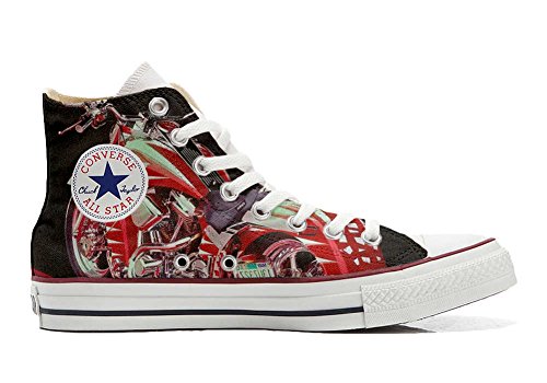 Sneaker Customized Unisex - Chaussures coutume (Produit Artisanal) Moto - Size EU 35