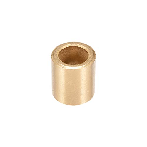 sourcing map Manguito balero de cojinete autolubricante 12mm x 18mm x 20mm casquillo de bronce sinterizado