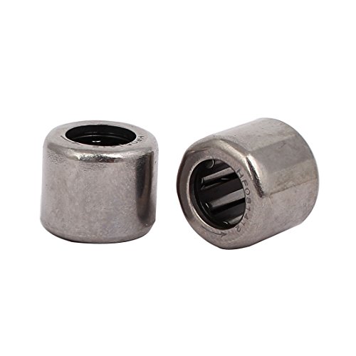 sourcing map Rodamiento De Rodillos De Aguja De Copa HF081412 14mmx8mmx12mm Completo Complemento Dibujado 2Pcs