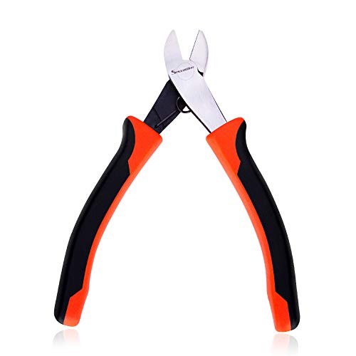 Speedwox Mini pince coupante, pince coupante de précision, Micro Flush Wire Cutter, plastique Pince coupante avec ressort, fonctionnelle Pince, pince coupante de côté, Cr-ni Acier, 11,4 cm