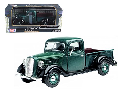 StarSun Depot Motormax 1937 Ford Pickup Truck Green 1/24 modelo de coche