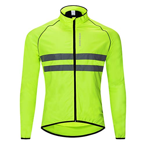 Sunbike Chaqueta Cortaviento Ciclista a Prueba de Viento para Hombre