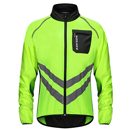 Sunbike Chaqueta Cortaviento Ciclista a Prueba de Viento para Hombre