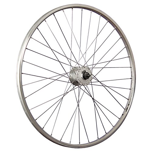 Taylor-Wheels 28 Pulgadas Rueda Delantera Bici YAK19 con Dinamo buje Plateado