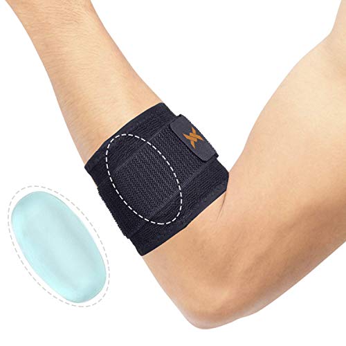 Thx4COPPER Infused - Codera de compresión ajustable para golfistas y tenis, con acolchado para aliviar dolores musculares y articulares, síndrome del túnel carpiano, tendinitis.