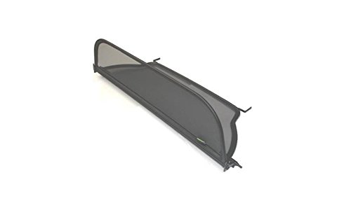 TiefTech Deflector de Viento para Audi 80 Descapotable (1991-2000) - Plegable - con Cierre Rápido - Negro | Deflector de Viento | Deflector de Aire | Parabrisas para descapotable