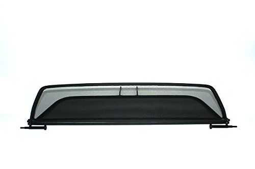 TiefTech Deflector de Viento para BMW Serie 6 F12 Descapotable (2011-2015) - Plegable - con Cierre Rápido - Negro | Deflector de Viento | Deflector de Aire | Parabrisas para descapotable