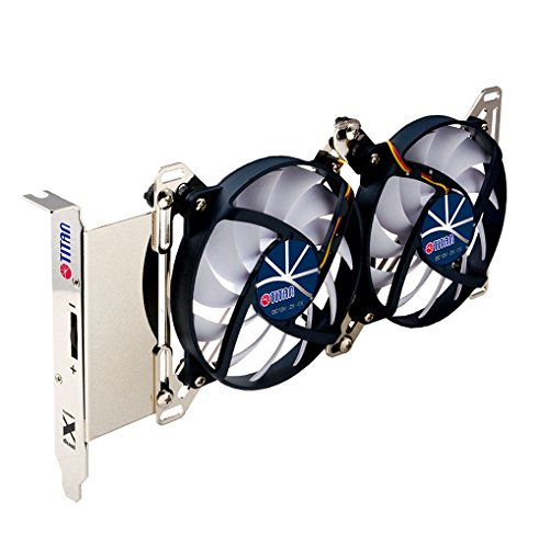 Titan TTC-SC07TZ(RB) - Ventilador de PC (Graphics Card, Ventilador, 9,5 cm, 1000 RPM, 1800 RPM, 15 dB)