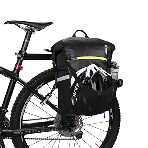 UBaymax 25L Alforjas Maletero para Portaequipajes de Bicicleta, Bolsas Bicicletas traseras Sillines,Pannier Bag Impermeable,Multifuncional Bicicleta Compartimento para Portaequipajes Asiento Trasero