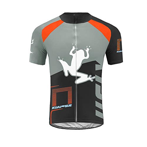 Uglyfrog Ciclismo Hombres Maillots,Conjunto Ciclismo Verano para Hombre, Maillot Manga Corta +Bib Culote Corto Ciclismo Hombre Gel