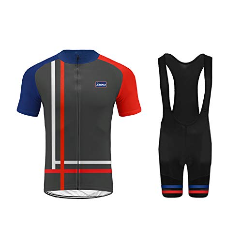 Uglyfrog Ropa Conjunto Traje Equipacion Ciclismo Hombre Verano con 3D Acolchado De Gel, Maillot Ciclismo + Pantalon/Culote Bicicleta para MTB Ciclista Bici ESH19DT03