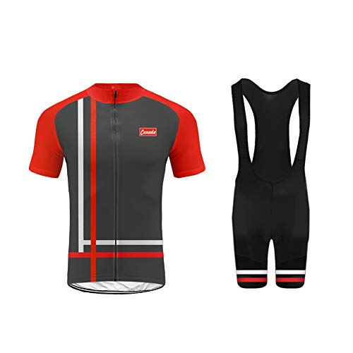 Uglyfrog Ropa Conjunto Traje Equipacion Ciclismo Hombre Verano con 3D Acolchado De Gel, Maillot Ciclismo + Pantalon/Culote Bicicleta para MTB Ciclista Bici ESH19DT03