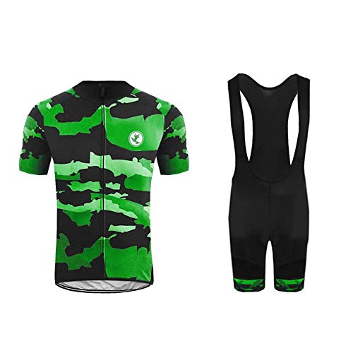 Uglyfrog Verano Maillots de Ciclismo Hombres Camiseta y Pantalones Cortos de Ciclismo Conjunto de Ropa para Ciclismo al Aire Libre DXMX06