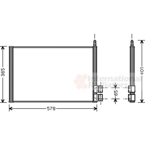 Van Wezel 18005328 Condensador, Aire Acondicionado