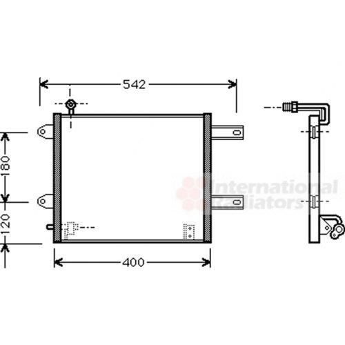 Van Wezel 58005177 condensador del sistema de climatización