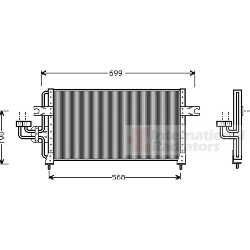 Van Wezel 82005040 condensador del sistema de climatización