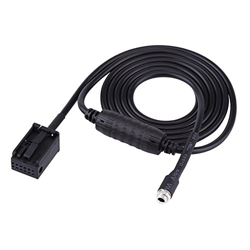 VGEBY - Cable de entrada auxiliar para coche, 12 pines, conector hembra, cable auxiliar, cable adaptador de audio de entrada auxiliar para BMW E85 E86 Z4 CD X3 E83