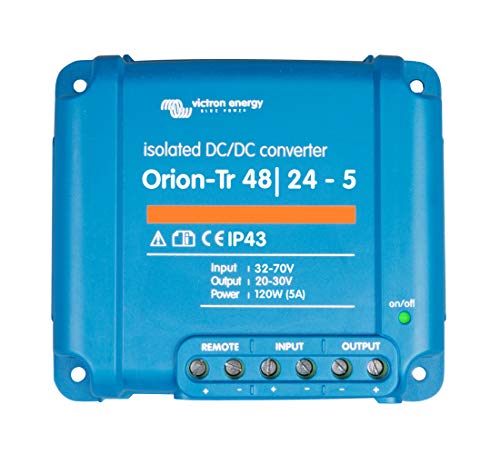 Victron Energy ORI482410110 Orion-TR 48/24-5A Isolated DC Convertidor, De 48 a 24 V-5A (120W)