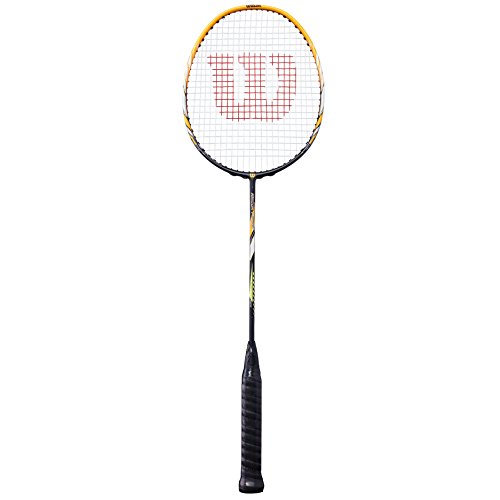 Wilson Recon P1600 Raqueta de bádminton, Unisex, Grosor de empuñadura: 4, Amarillo/Negro