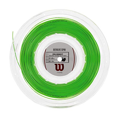 Wilson Revolve Spin 17 Reel Bobina Cordaje de Tenis, Unisex Adulto, Verde (Green), Talla Única