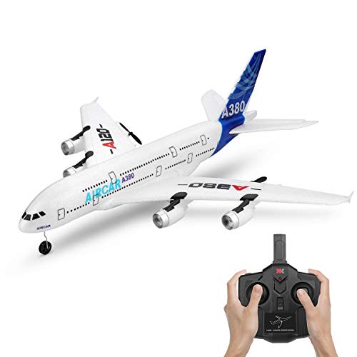 XIAOKEKE Avión De Control Remoto RC, Helicóptero De Control Remoto A120, Modelo De Planeador De 3 Canales, Juguete De Avión RC para Niños Adultos, Vuelo De Estabilidad, Avión RC