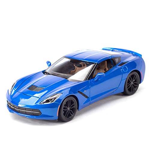 XINZ-BYT Juguete Modelo de Coche 1:18 Corvette Z51 Aleación de simulación Adornos de Juguete de fundición a presión Joyería de colección de automóviles 29x9.7x6.5cm (Color: Rojo) Modelo de Juguete