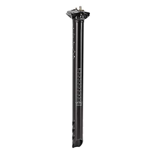 Xirfuni Tija de sillín, Tija de sillín de Bicicleta de 31,6 mm, Hueco Ultraligero Resistente al Desgaste para Bicicleta de montaña(Black)