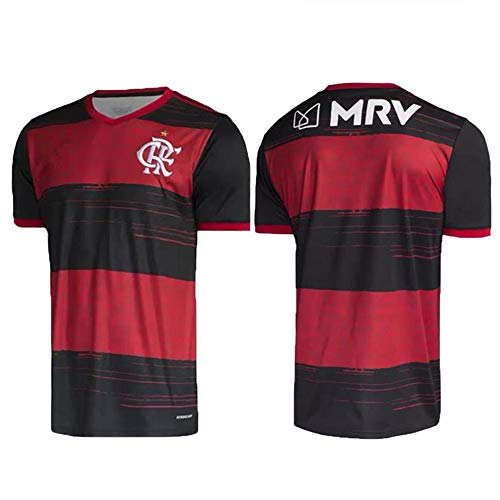 XQXC 20-21 Camisetas de fútbol Flamengo para Hombre, Conjunto de Camiseta de Manga Corta para Adultos y niños de Flamenco Football Club, transpiración, Transpirable (L, Adult)