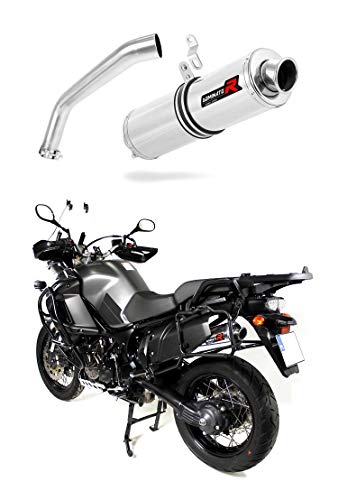 XT 1200 Z Super Tenere Escape Moto Deportivo Redondo Silenciador Dominator Exhaust Racing Slip-on 2010 2011 2012 2013 2014 2015 2016