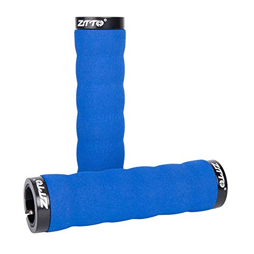 YCXYC Puños Manillar,Puños Manillar De Bicicleta,Mango para Bicicleta,Manillar Grips Bike Racing Bicicleta Motocicleta Mango Bar Espuma Esponjas De Agarre Bicicleta Montaña, Puños MTB BMX,Azul