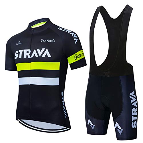 YFFS Maillot Ciclismo Corto De Verano para Hombre, Culotte con 9D Almohadilla De Gel para Ropa Culote Conjunto Traje Culotte Deportivo Bicicleta MTB Ciclista Bici (2,M)