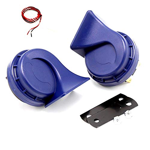 YIYIDA Bocina de coche Bocina de caracol para coche Bocina eléctrica 130DB Bocina de camión Bocina de doble tono Kit de bocina impermeable Bocina de altavoz para 12V coche moto furgoneta camión etc