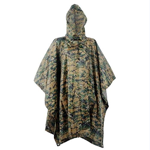 ZNQPLF Impermeable Al Aire Libre Impermeable Mujeres Hombres Abrigo De Lluvia Poncho Cuna De Pesca Camping Tour Equipo De Lluvia (Color : D)