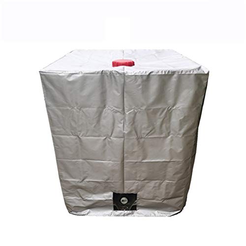 ZQDL Cubierta de barril de 120 x 100 x 116 cm, tela 210D, impermeable, protección solar IBC, cubierta para depósito de agua de lluvia