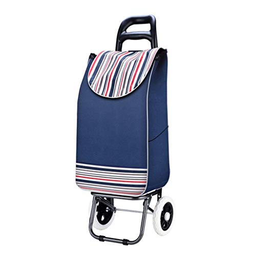 ZTMN Carrito de Compras Subida de vehículos Camión de Seis Ruedas Bicicletas Plegables Escaleras Artefacto Carro de Equipaje Remolque Trolley Camión de Mano Furgoneta Azul