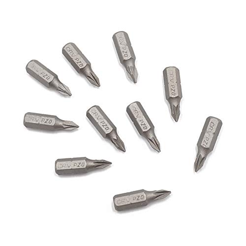 10pcs 1/4" 25mm Pozidriv PZ0 juego de destornilladores for la reparación de herramientas Bit ScrewdriversKit vástago hexagonal Broca for herramientas eléctricas de mano del hogar Destornillador Bits D