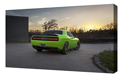 2015-Dodge-Challenger-V8-1080 - Lienzo impreso artístico para pared, diseño de Dodge-Challenger-V8-1080