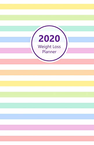 2020 Weight Loss Planner: Meal and Exercise trackers, Step and Calorie counters. For Losing weight, Getting fit and Living healthy. 8.5" x 5.5" (Half ... look, gold, pink design. Soft matte cover).