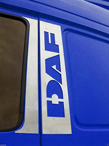 4 piezas decorativas de acero inoxidable cromado para puertas de camiones DAF XF 95/105