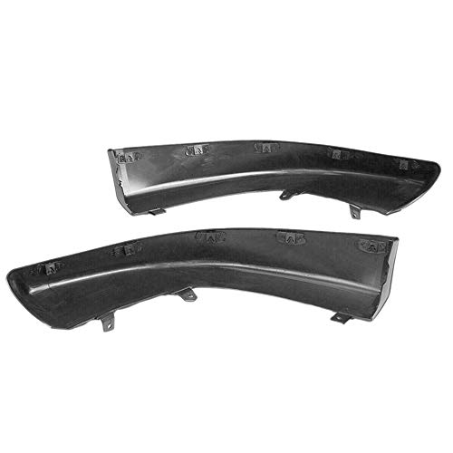 Alerón del Coche     2pcs Parachoques Delantero del Coche Divisor Spoiler Body Kit difusor Protector Negro, para Mitsubishi Lancer 2008-2015