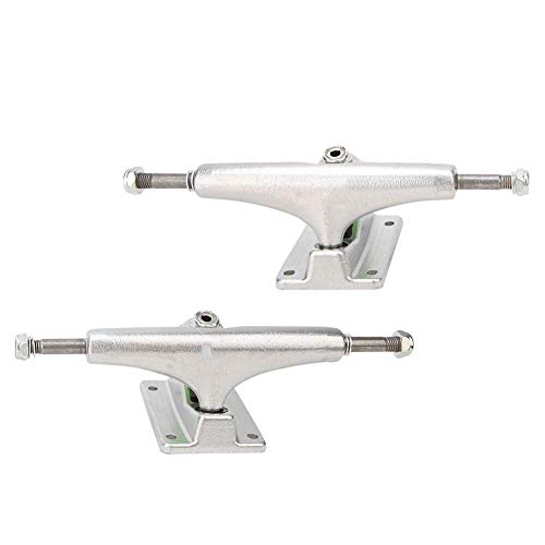 Alomejor Skateboard Trucks Independent Skateboard Trucks Silver Raw Stage 2Pcs para Accesorios de Soporte de Patinaje